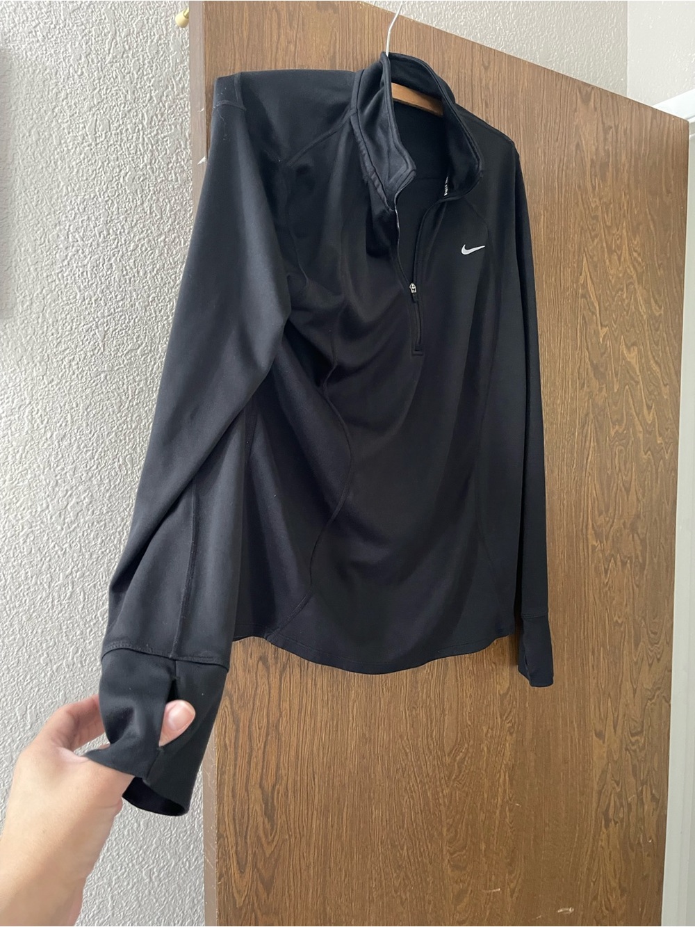 Nike Black Quarter-Zip Athletic Pullover